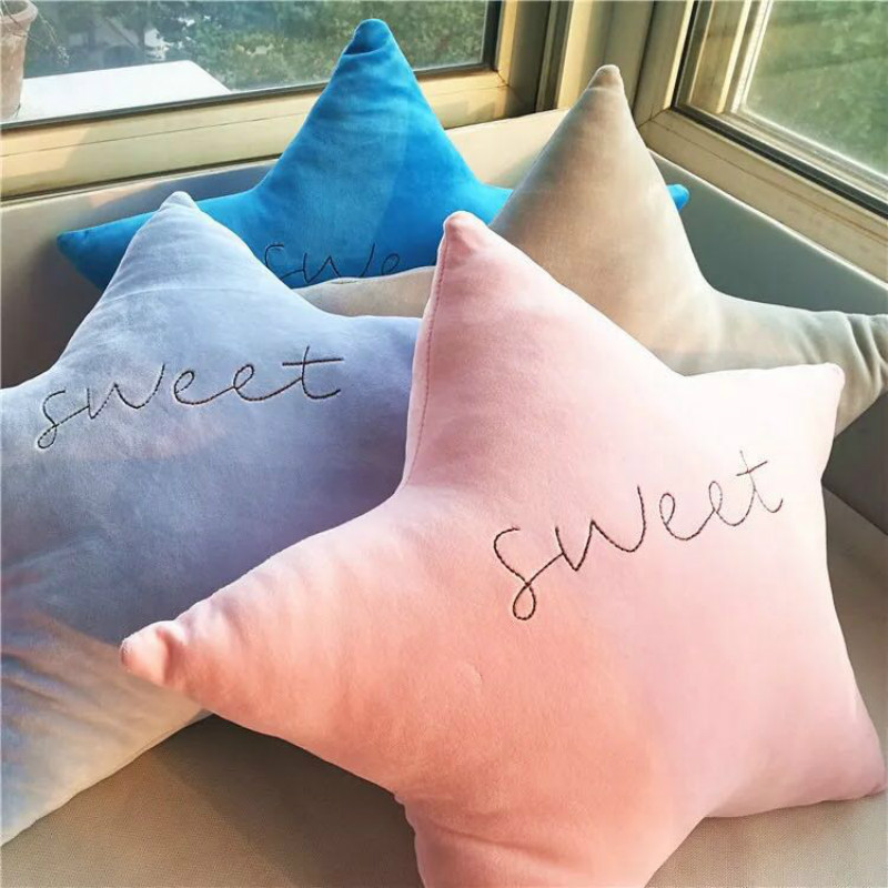 Feather cotton spandex fabric soft pillow pillow Valentine star star plush toys