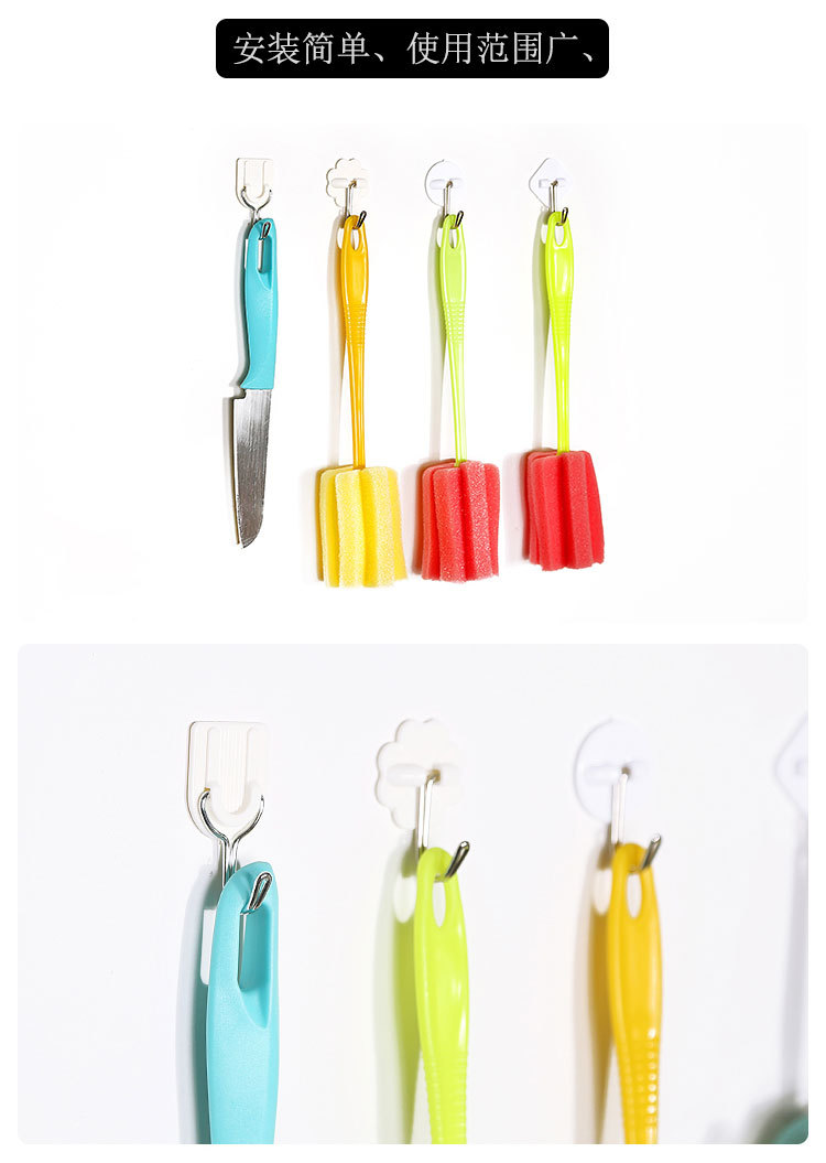 Top quality small size Cartoon plastic hook strong stick hook single bulk