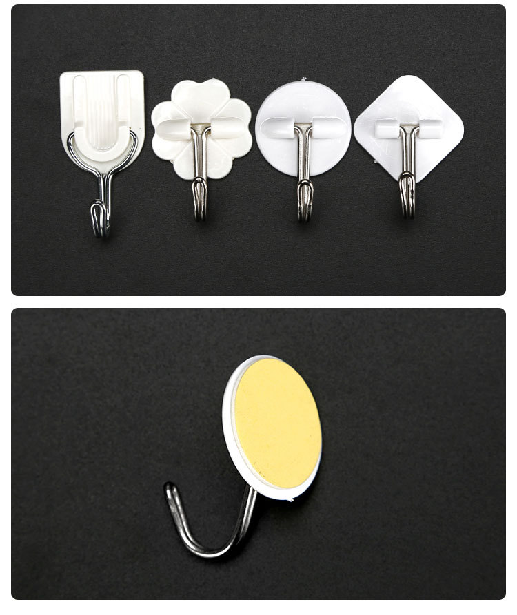 Top quality small size Cartoon plastic hook strong stick hook single bulk