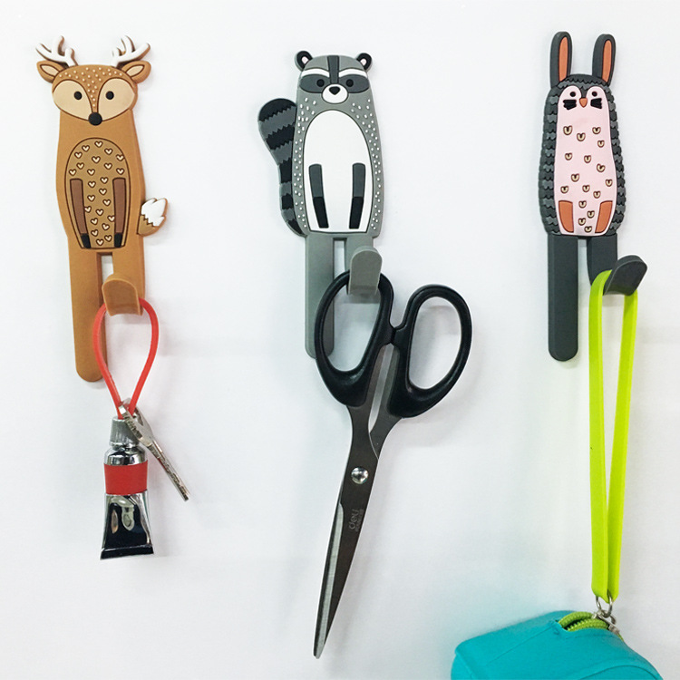 Nordic animal magnetic refrigerator stick hook Japanese system hook