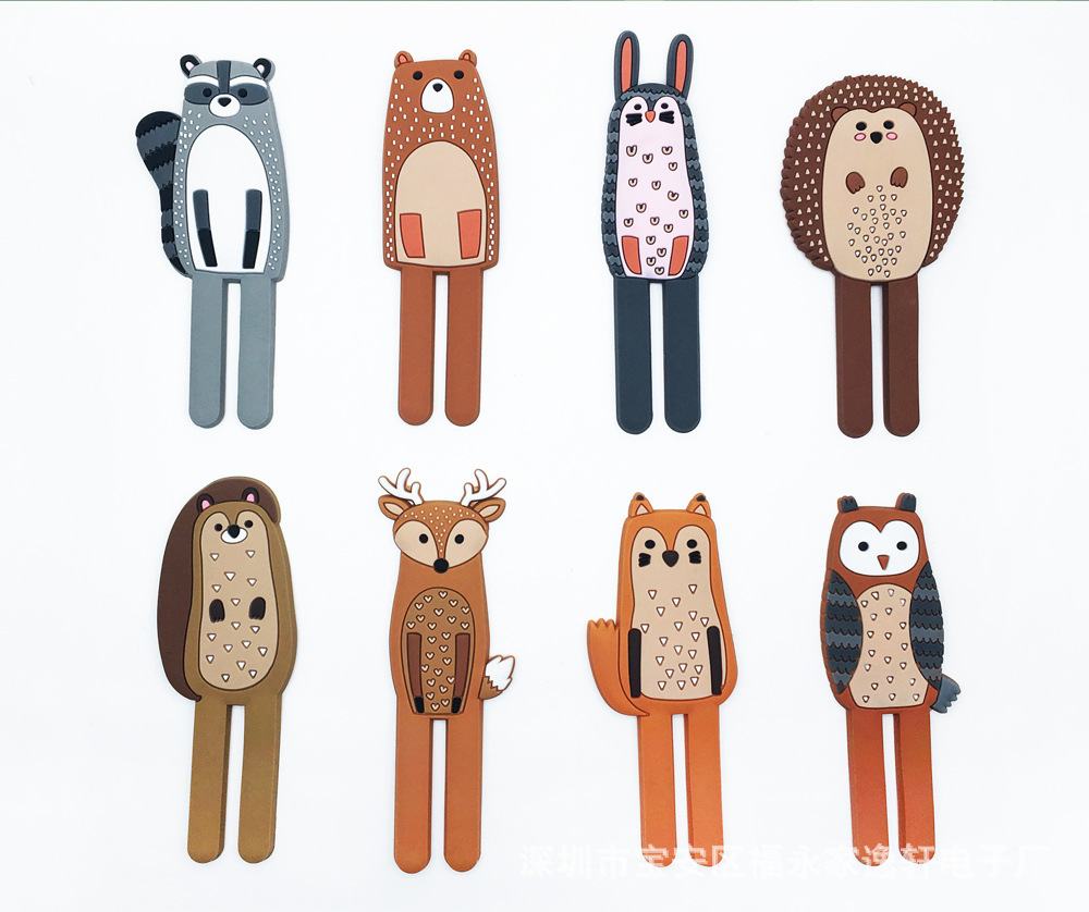 Nordic animal magnetic refrigerator stick hook Japanese system hook