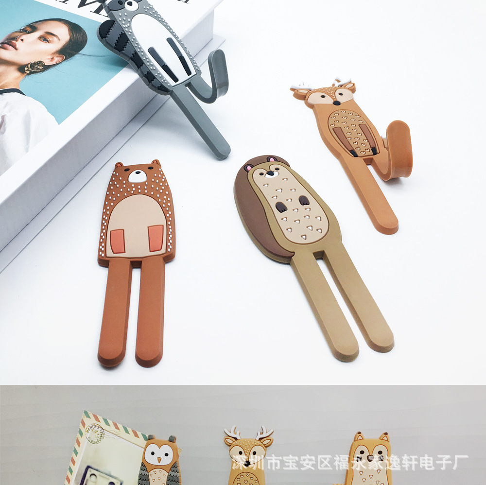 Nordic animal magnetic refrigerator stick hook Japanese system hook