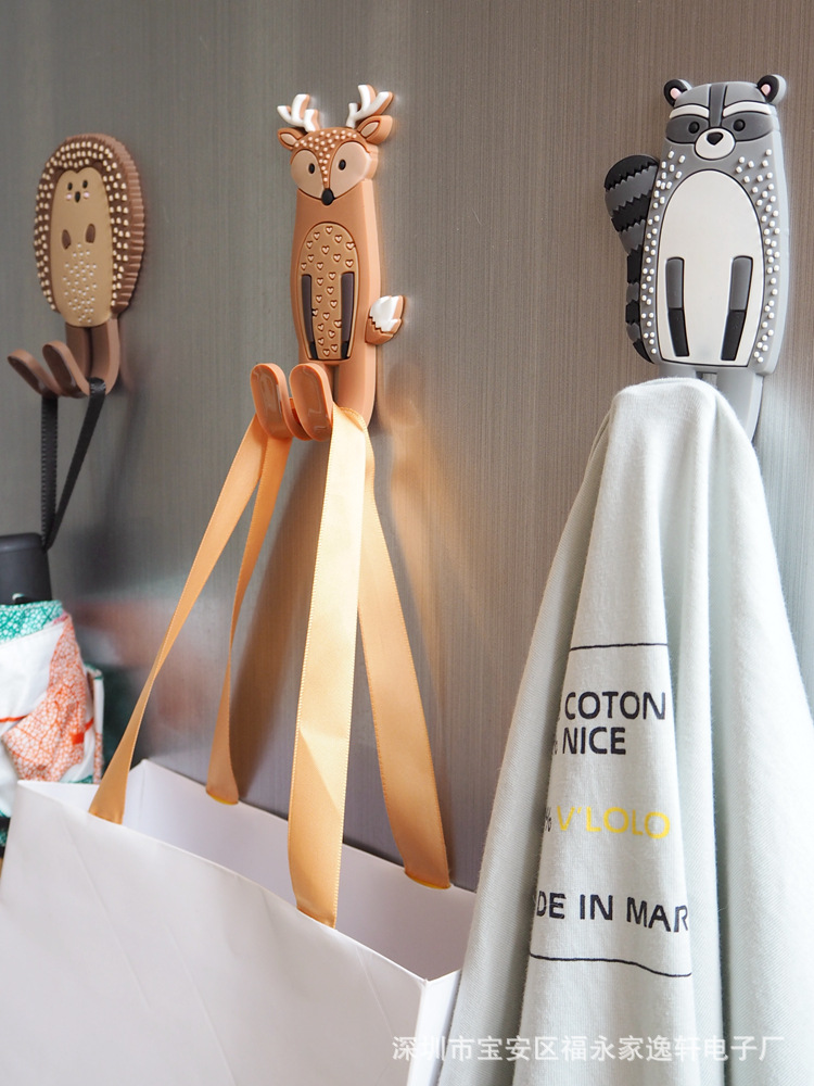 Nordic animal magnetic refrigerator stick hook Japanese system hook