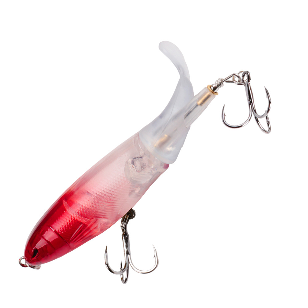 13G10cm Luya Bait Propeller Tractor Hard Bait Floating Pencil Lure Bait VIB Blood Groove Hook