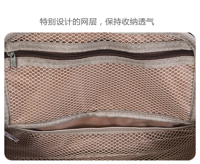 toiletry Bag (Korean version) Handheld cosmetic bag hook bath bag multifunction storage bag waterproof PU leather