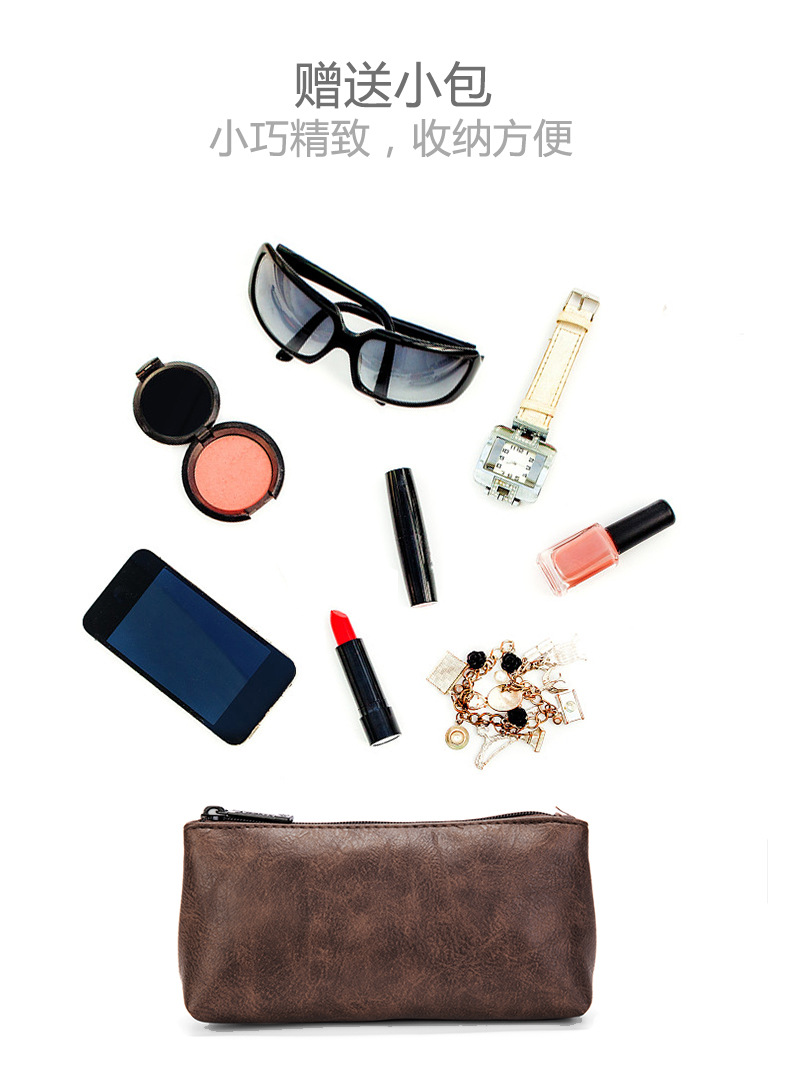 toiletry Bag (Korean version) Handheld cosmetic bag hook bath bag multifunction storage bag waterproof PU leather