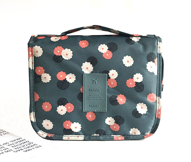 travel hook wash gargle bag can be hung with a storage bag portable ladies large capacity folding makeup bag