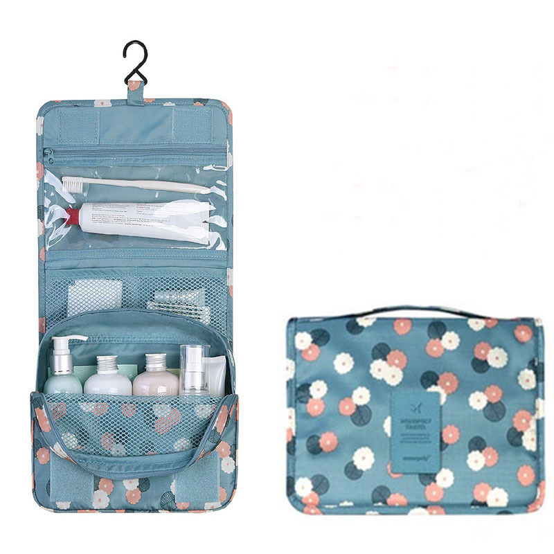 travel hook wash gargle bag can be hung with a storage bag portable ladies large capacity folding makeup bag