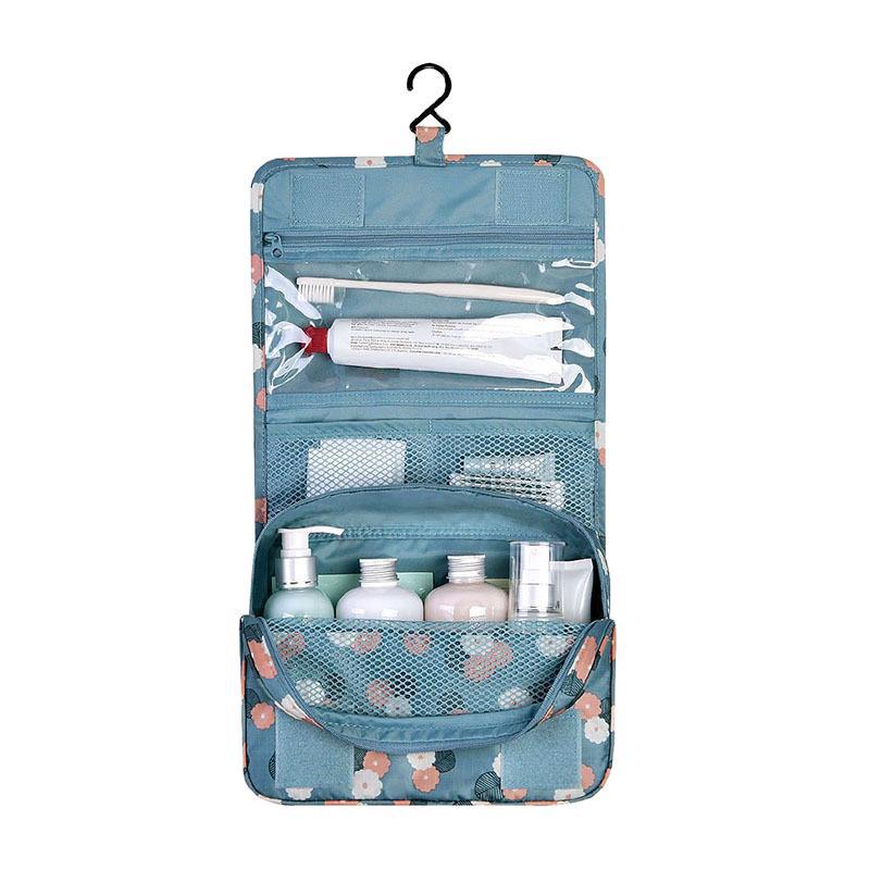 travel hook wash gargle bag can be hung with a storage bag portable ladies large capacity folding makeup bag