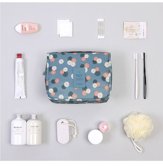 travel hook wash gargle bag can be hung with a storage bag portable ladies large capacity folding makeup bag