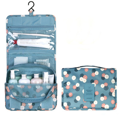 travel hook wash gargle bag can be hung with a storage bag portable ladies large capacity folding makeup bag