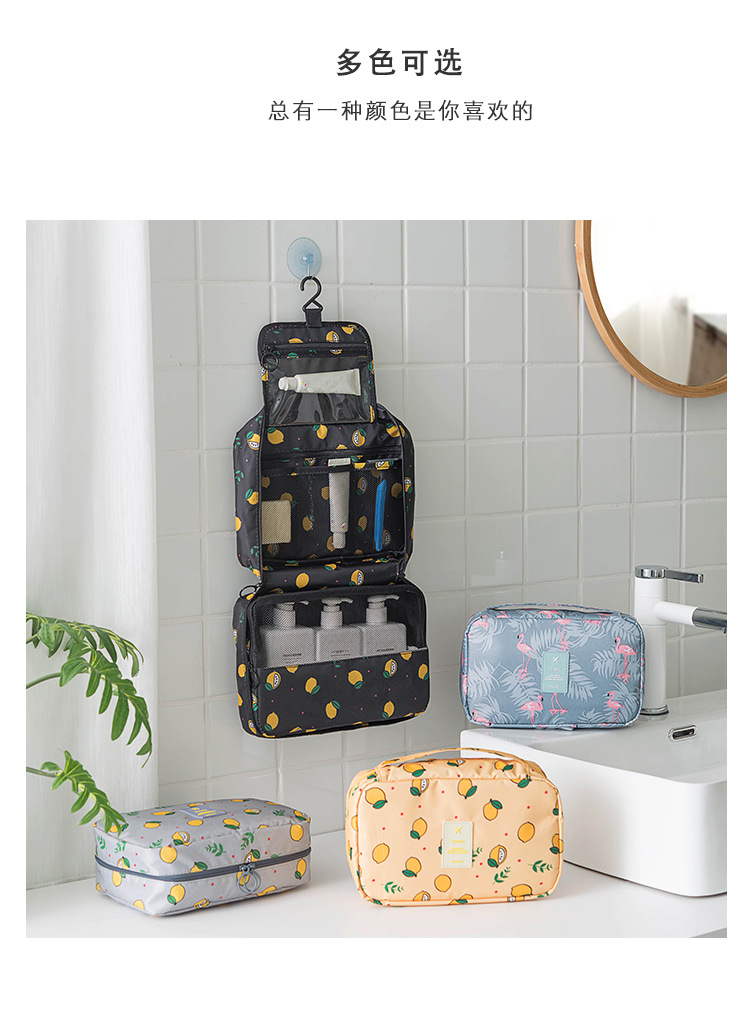 hotselling travel large capacity waterproof makeup bag multifunctional portable storage bag hook wash gargle bag whole