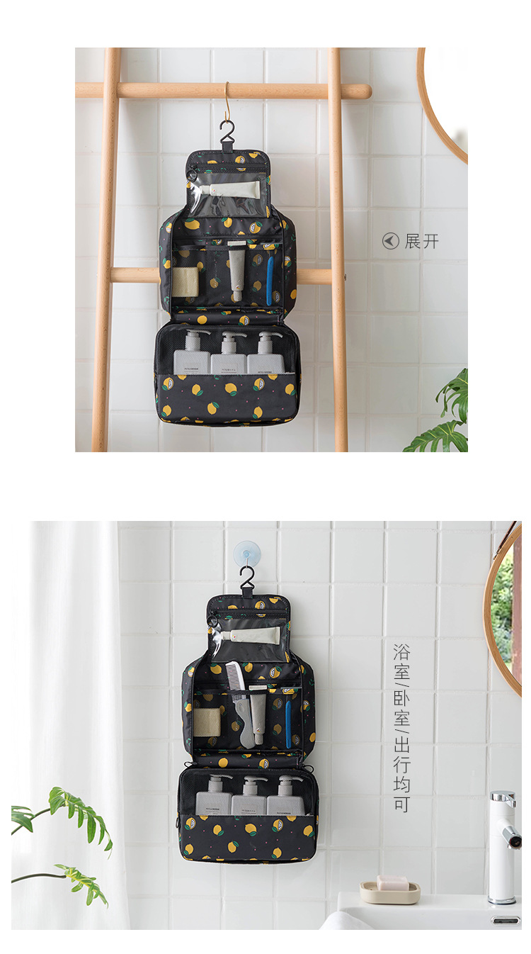 hotselling travel large capacity waterproof makeup bag multifunctional portable storage bag hook wash gargle bag whole