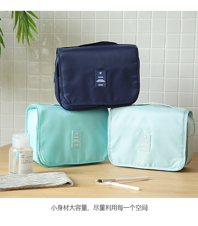 New twill waterproof travel folding bag portable business trip hand hook wash bag