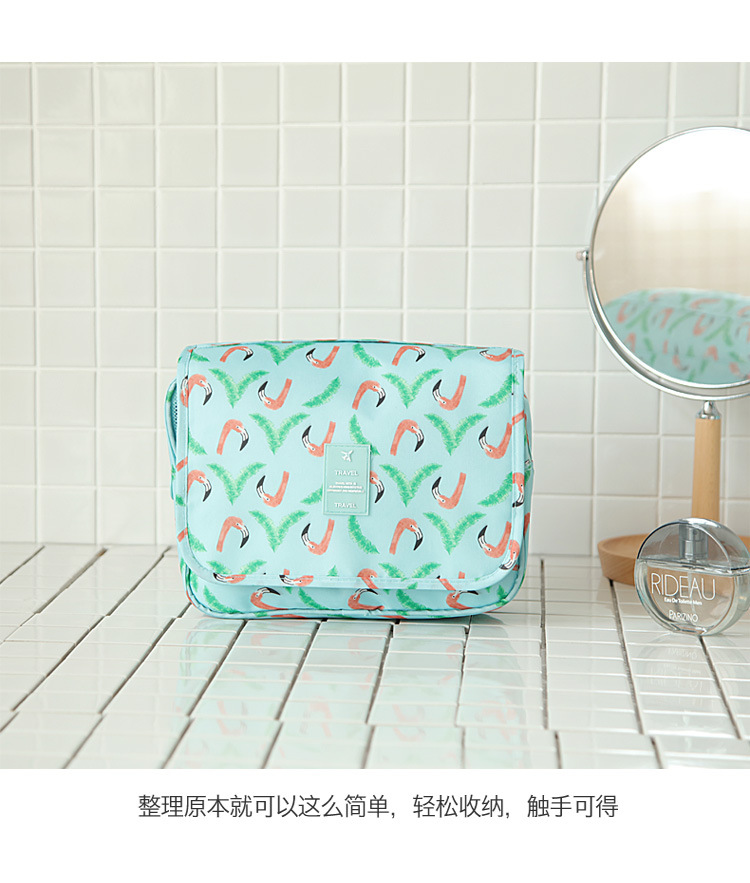 New twill waterproof travel folding bag portable business trip hand hook wash bag
