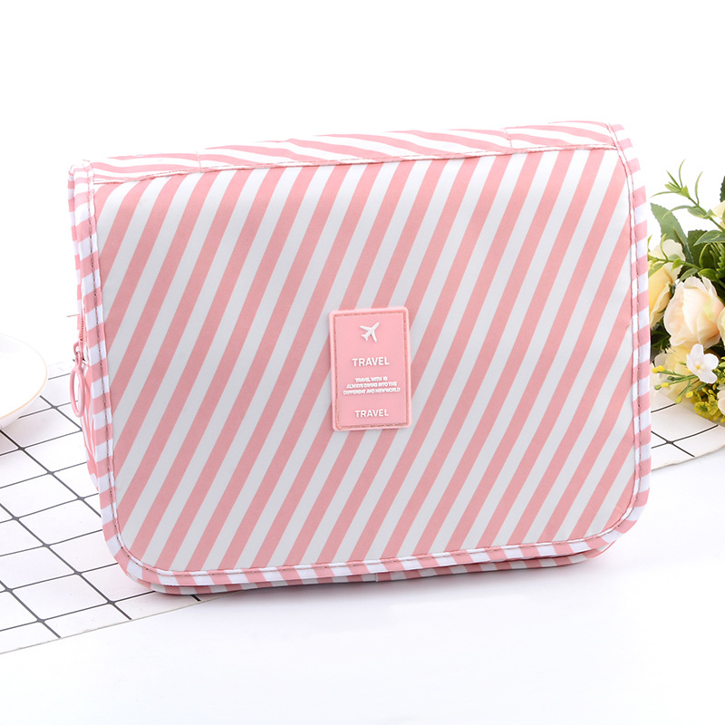 Spot wholesale waterproof travel bulk twill hook wash bag portable travel toiletrie bag