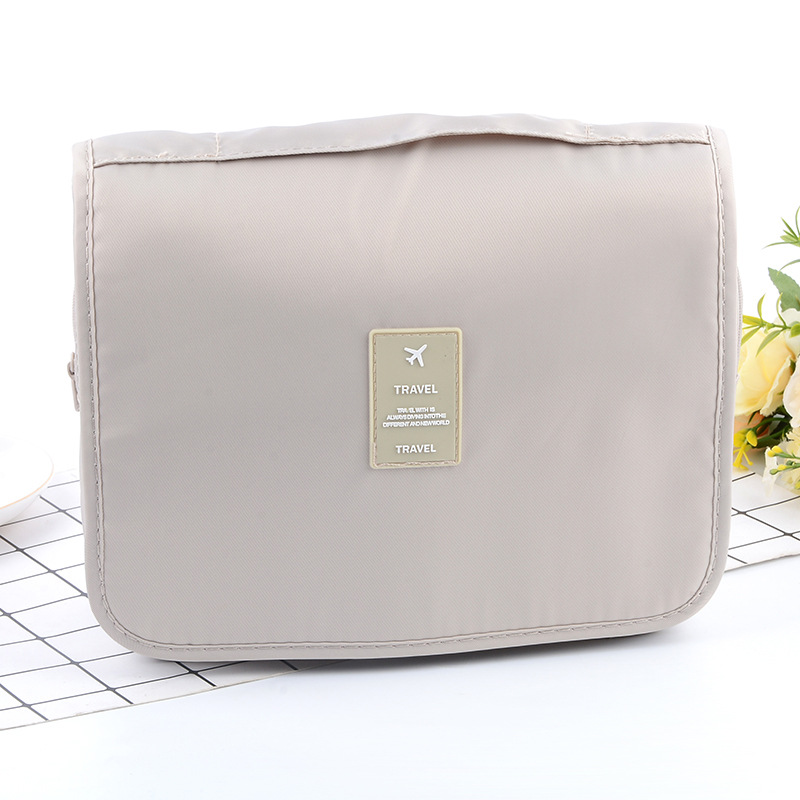 Spot wholesale waterproof travel bulk twill hook wash bag portable travel toiletrie bag