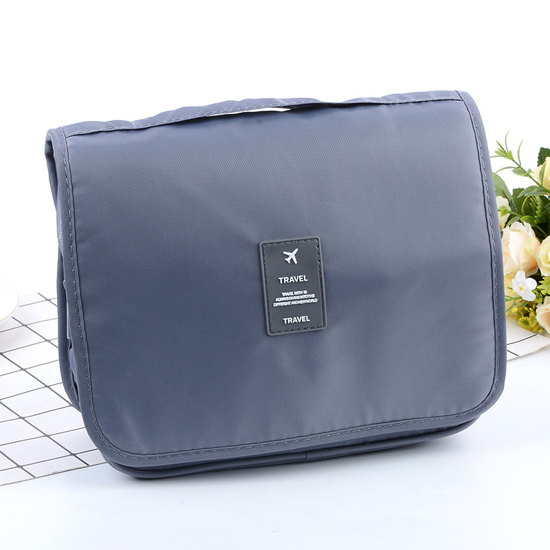 Spot wholesale waterproof travel bulk twill hook wash bag portable travel toiletrie bag