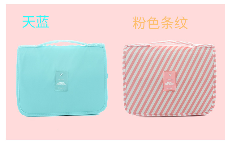 Spot wholesale waterproof travel bulk twill hook wash bag portable travel toiletrie bag