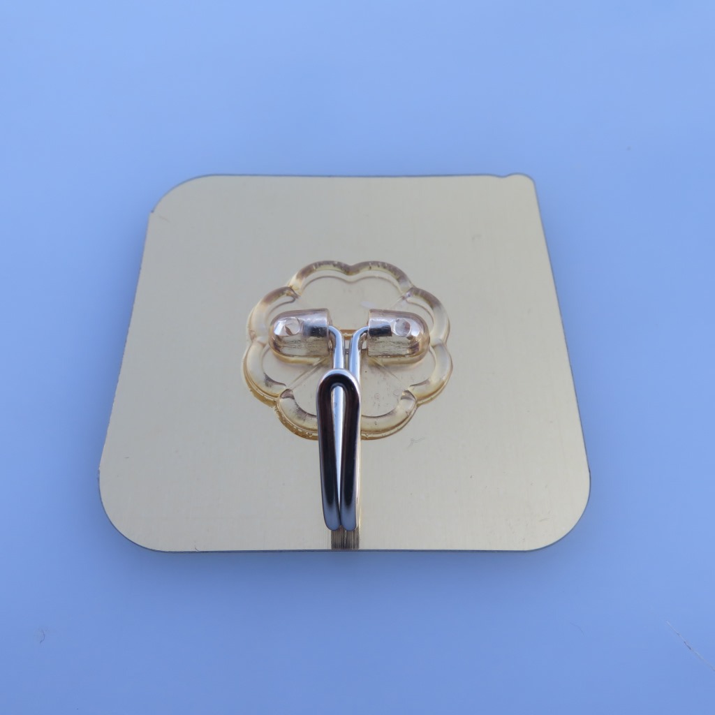 The Six centimeters brushed silver hook small hook strong adhesive hook taobao express magic stick hook factory