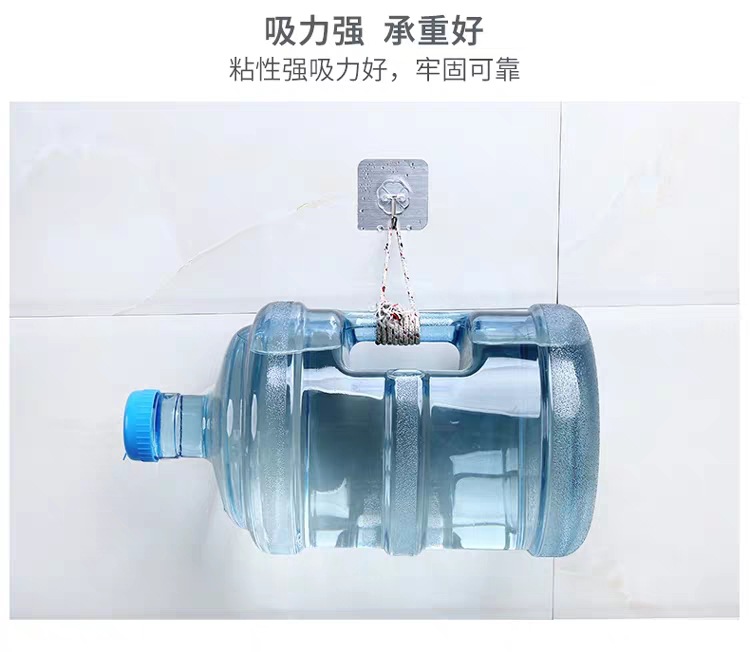 The Six centimeters brushed silver hook small hook strong adhesive hook taobao express magic stick hook factory