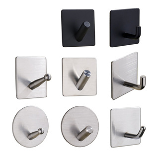 steel hook strong stick hook feel after the coat hooks hardware hook with hole without nail coat hook cross border