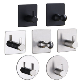 steel hook strong stick hook feel after the coat hooks hardware hook with hole without nail coat hook cross border