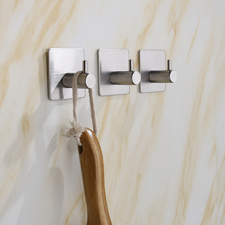 steel hook strong stick hook feel after the coat hooks hardware hook with hole without nail coat hook cross border