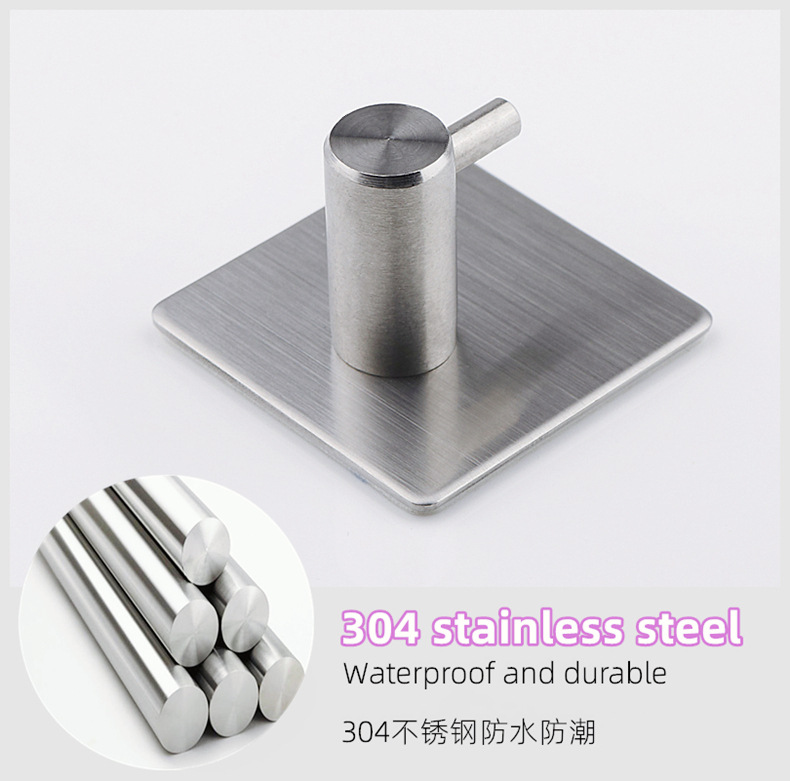 steel hook strong stick hook feel after the coat hooks hardware hook with hole without nail coat hook cross border