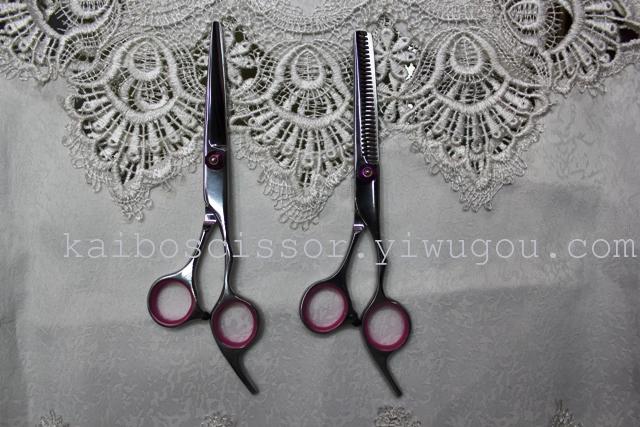 Kaibo factory all steel hair scissors, stainless steel scissors cutting scissors KB766 plastic suction gift box Kaibo factory all steel hair scissors, stainless steel scissors cutting scissors KB766 plastic suction gift box