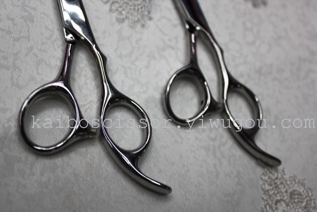 Kaibo factory all steel hair scissors, stainless steel scissors cutting scissors KB766 plastic suction gift box Kaibo factory all steel hair scissors, stainless steel scissors cutting scissors KB766 plastic suction gift box