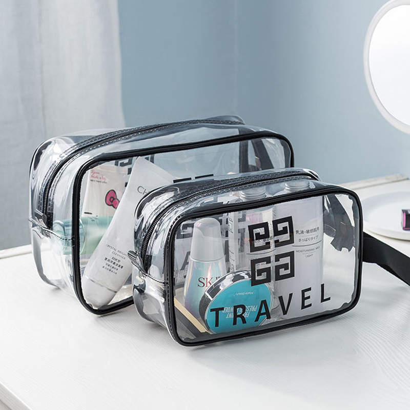 makeup bag ins portable travel large capacity wash gargle bag skin care product storage bag transparent waterproof