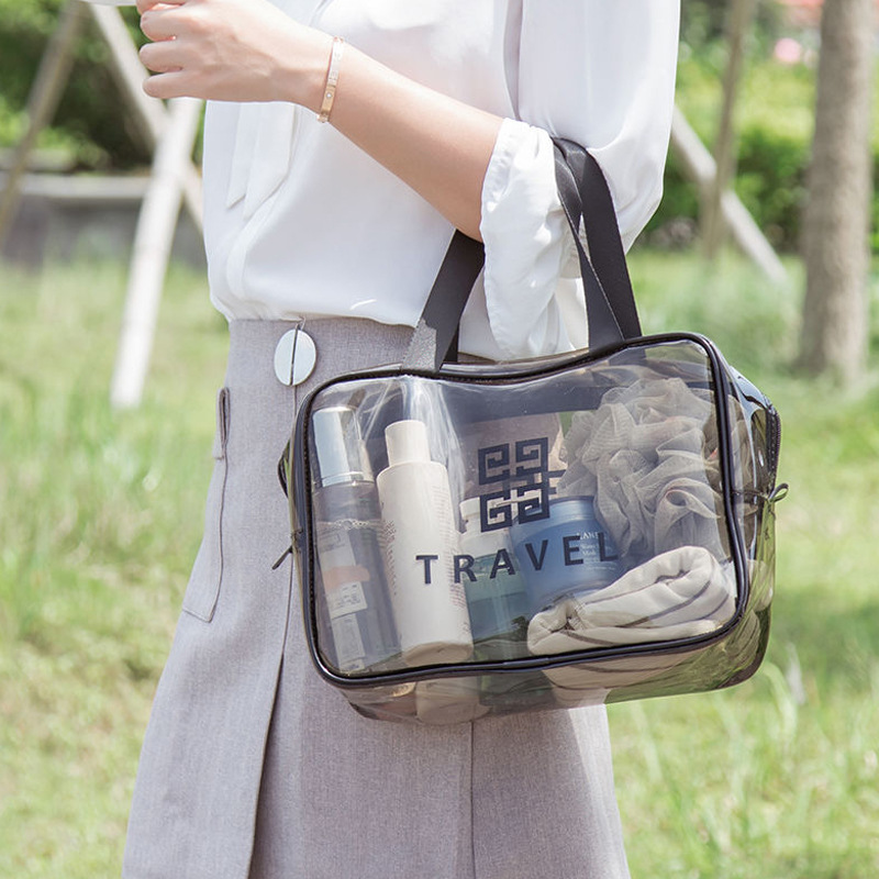 makeup bag ins portable travel large capacity wash gargle bag skin care product storage bag transparent waterproof
