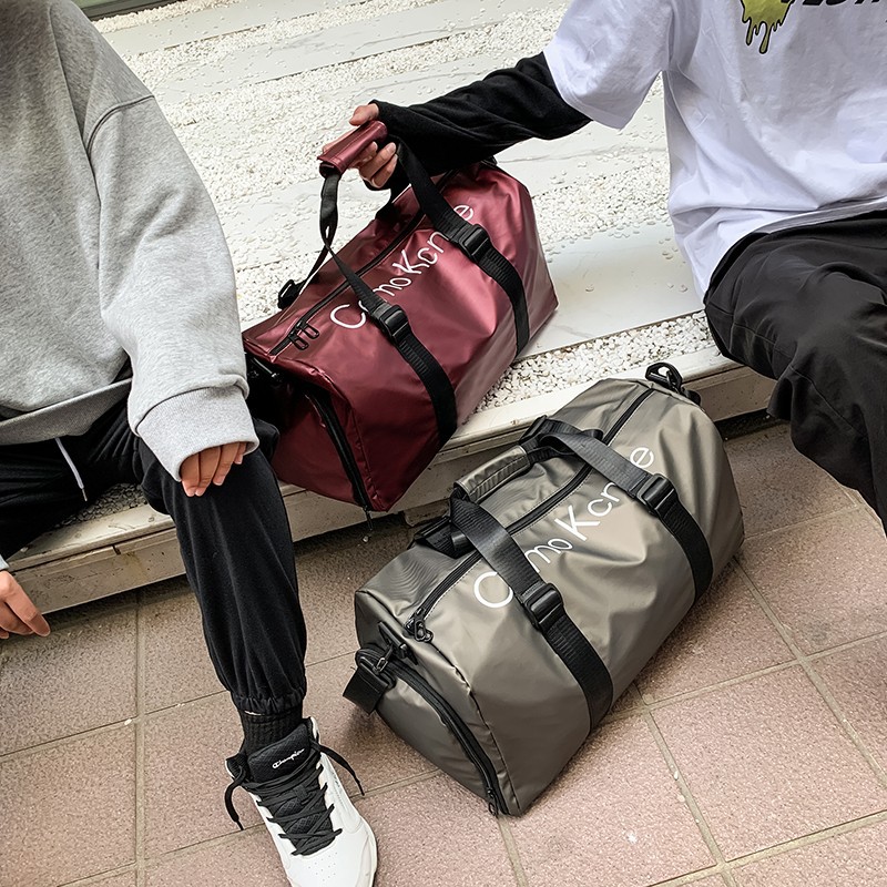 Cross-Border Sports Gym Bag Large Capacity Short-Distance Luggage Bag Sports Yoga Bag Luggage Storage Bag Customizable