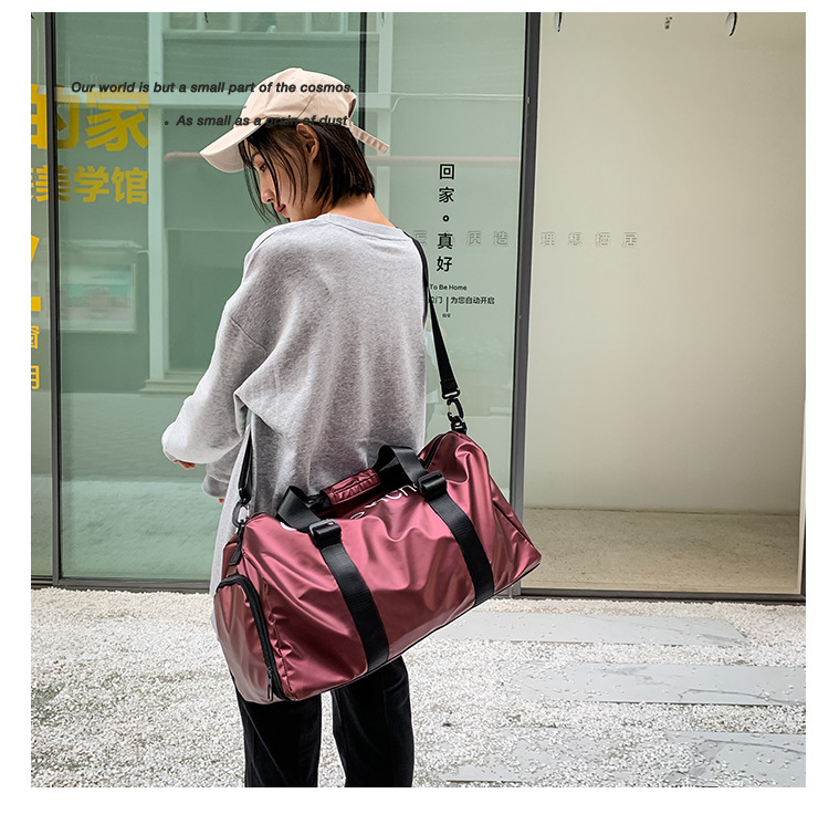 Cross-Border Sports Gym Bag Large Capacity Short-Distance Luggage Bag Sports Yoga Bag Luggage Storage Bag Customizable Cross-Border Sports Gym Bag Large Capacity Short-Distance Luggage Bag Sports Yoga Bag Luggage Storage Bag Customizable