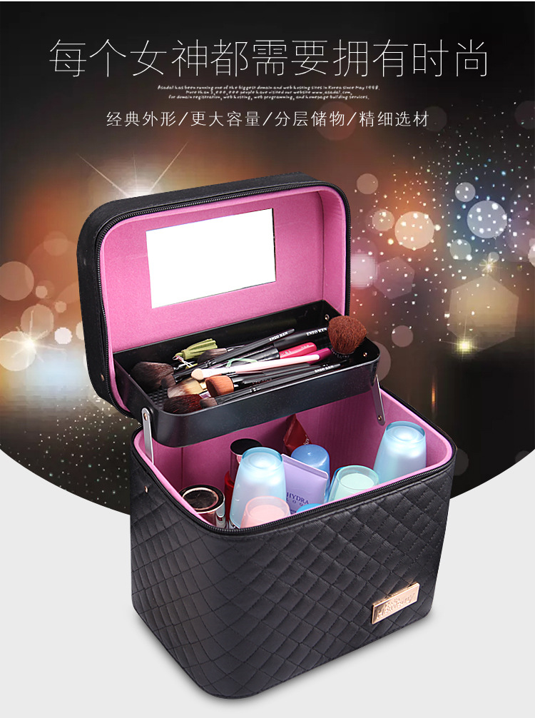 Wholesale Custom Cosmetic Bag New Large Capacity Travel Portable Cosmetic Case Portable Pu Cosmetics Storage Bag Wholesale Custom Cosmetic Bag New Large Capacity Travel Portable Cosmetic Case Portable Pu Cosmetics Storage Bag