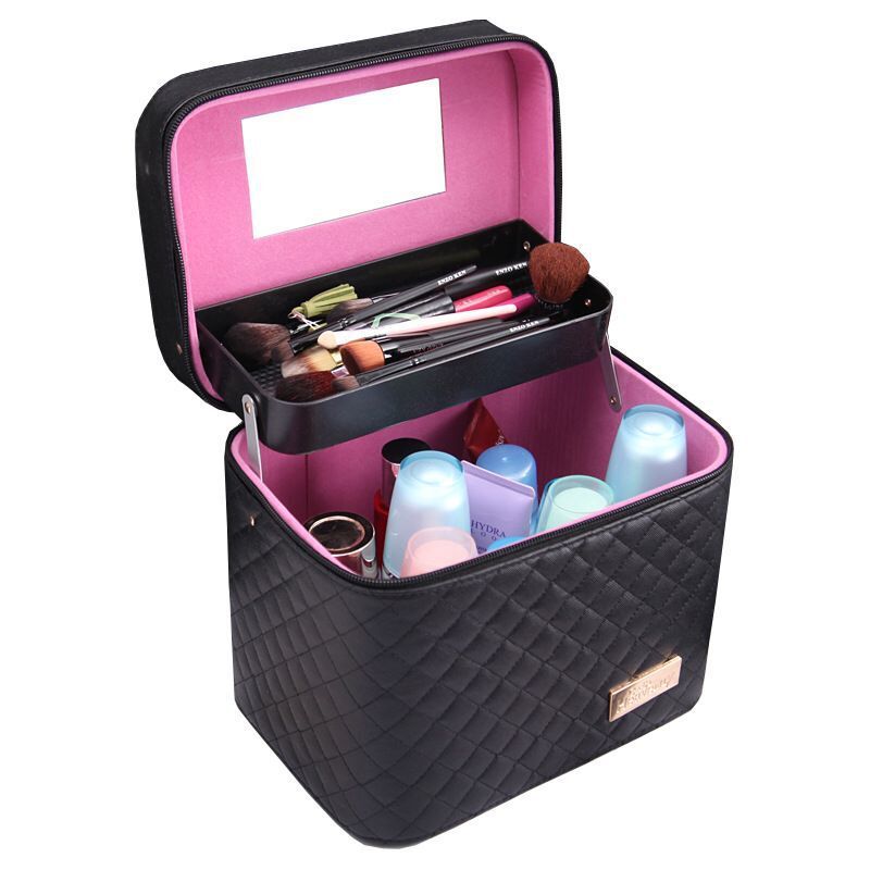 Wholesale Custom Cosmetic Bag New Large Capacity Travel Portable Cosmetic Case Portable Pu Cosmetics Storage Bag