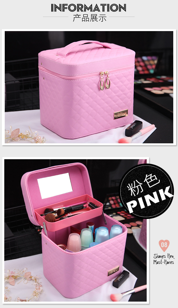 Wholesale Custom Cosmetic Bag New Large Capacity Travel Portable Cosmetic Case Portable Pu Cosmetics Storage Bag Wholesale Custom Cosmetic Bag New Large Capacity Travel Portable Cosmetic Case Portable Pu Cosmetics Storage Bag