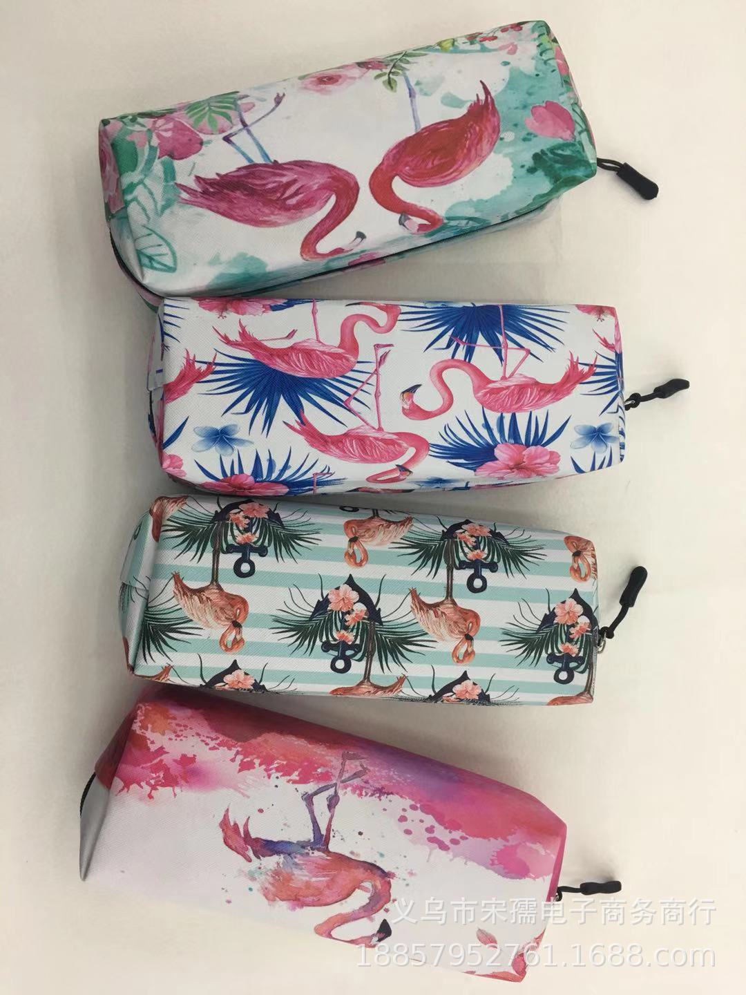 Fashion Large Capacity Cartoon Pencil Case Creative Flamingo Pattern Student Prize Stationery Storage Bag Portable Pencil Bag Pencil Case Fashion Large Capacity Cartoon Pencil Case Creative Flamingo Pattern Student Prize Stationery Storage Bag Portable Pencil Bag Pencil Case