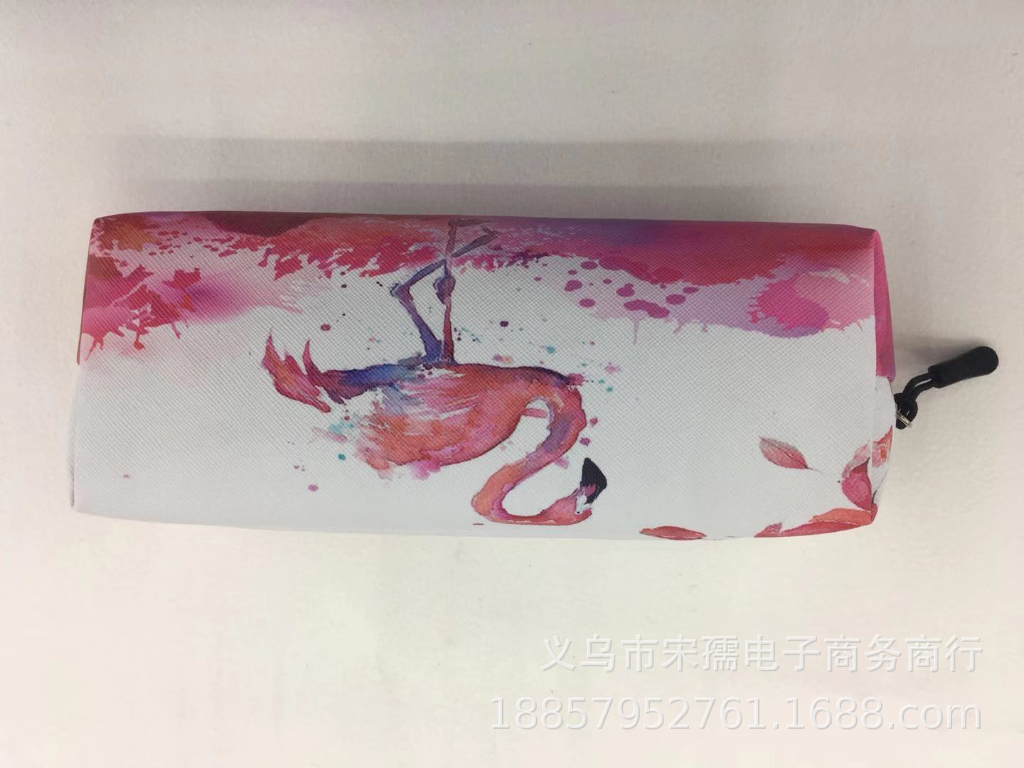 Fashion Large Capacity Cartoon Pencil Case Creative Flamingo Pattern Student Prize Stationery Storage Bag Portable Pencil Bag Pencil Case Fashion Large Capacity Cartoon Pencil Case Creative Flamingo Pattern Student Prize Stationery Storage Bag Portable Pencil Bag Pencil Case