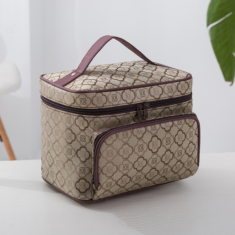Korean Style Cosmetic Bag Women&#039;s 2021 New Large Capacity Travel Handbag Portable Cosmetics Storage Bag Wash Bag