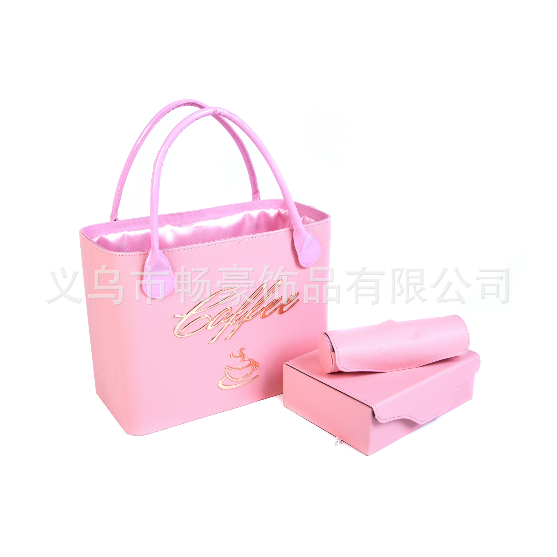 Moon Cake Mid-Autumn Festival Gift Basket New Coffee Alloy Spin Button Picnic Go out Storage Bag Belt Drawstring Shopping Bag
