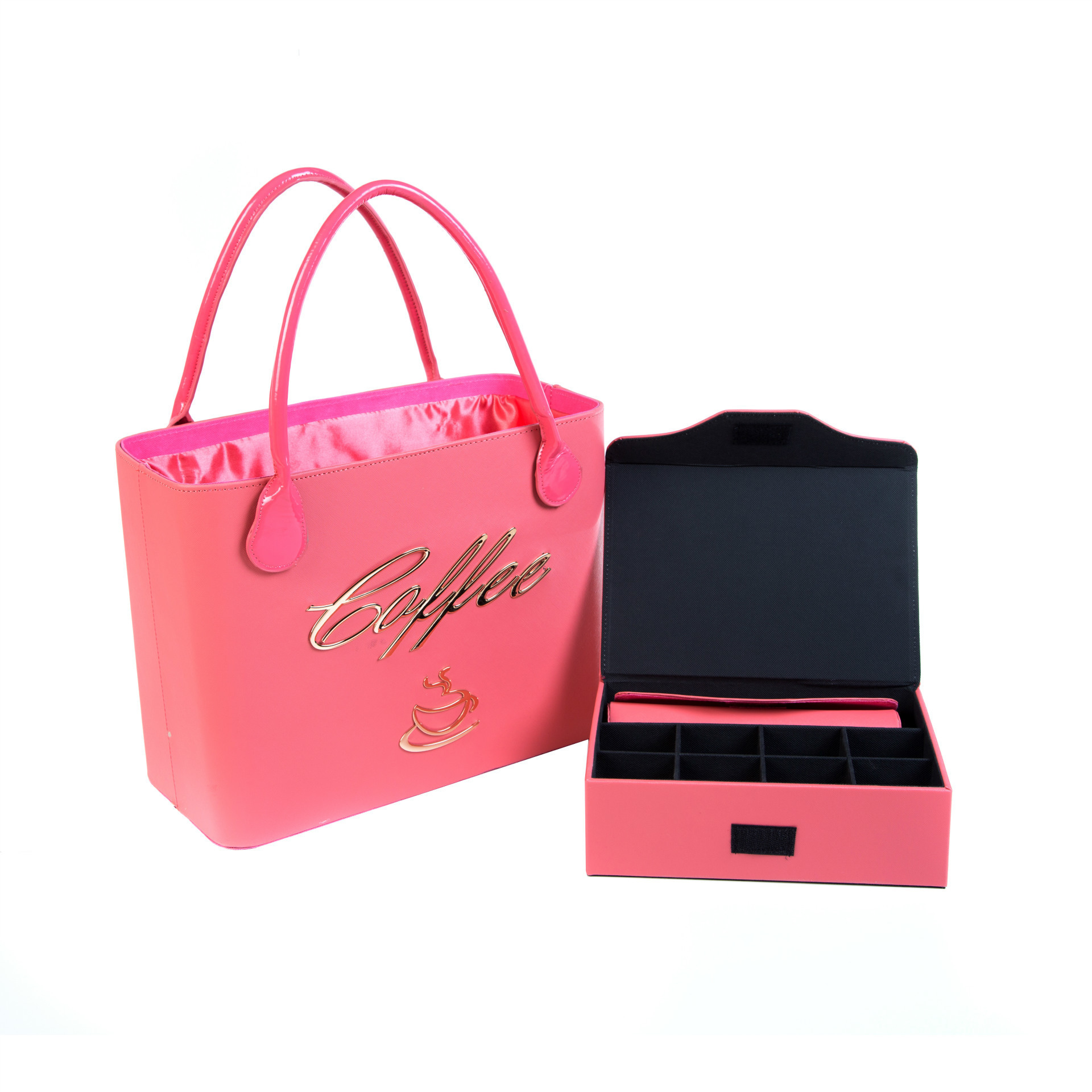 Moon Cake Mid-Autumn Festival Gift Basket New Coffee Alloy Spin Button Picnic Go out Storage Bag Belt Drawstring Shopping Bag