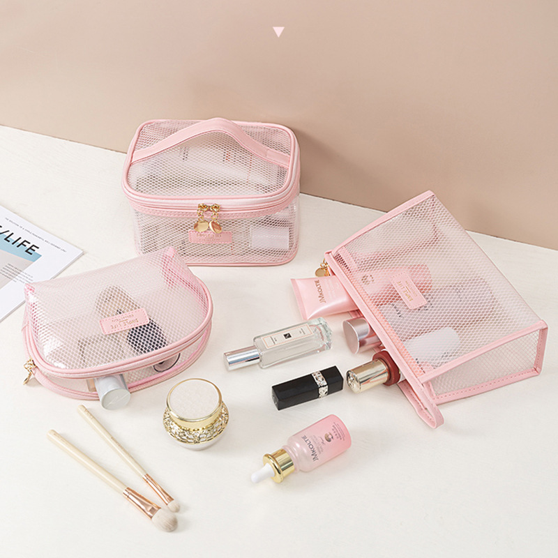 Cosmetic Bag Women&#039;s Portable Large Capacity Wash Bag Student Travel Storage Bag Small Cosmetic Case Makeup Brush Storage Bucket