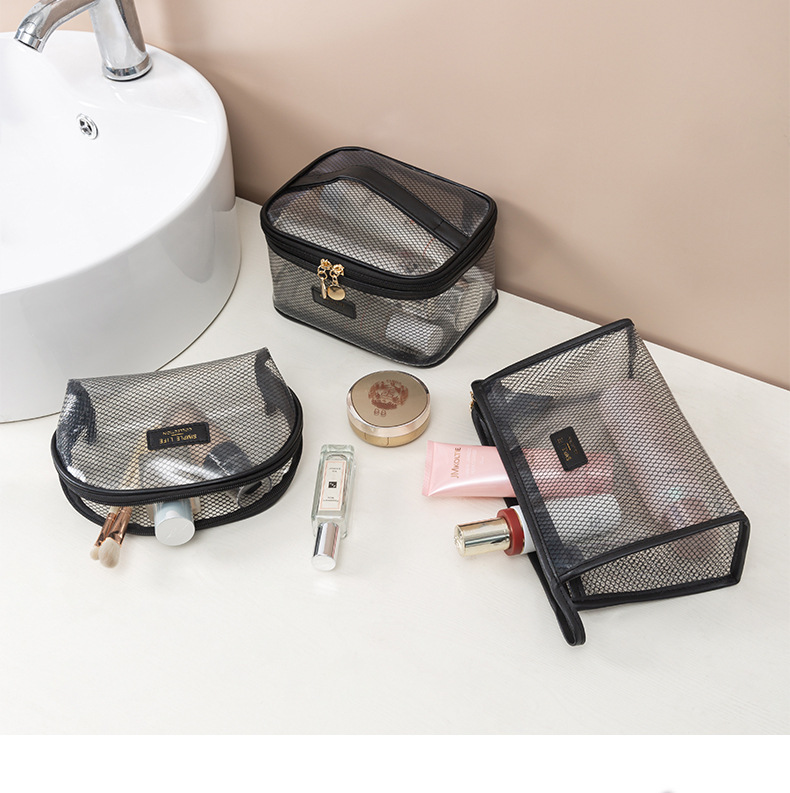 Cosmetic Bag Women's Portable Large Capacity Wash Bag Student Travel Storage Bag Small Cosmetic Case Makeup Brush Storage Bucket Cosmetic Bag Women's Portable Large Capacity Wash Bag Student Travel Storage Bag Small Cosmetic Case Makeup Brush Storage Bucket