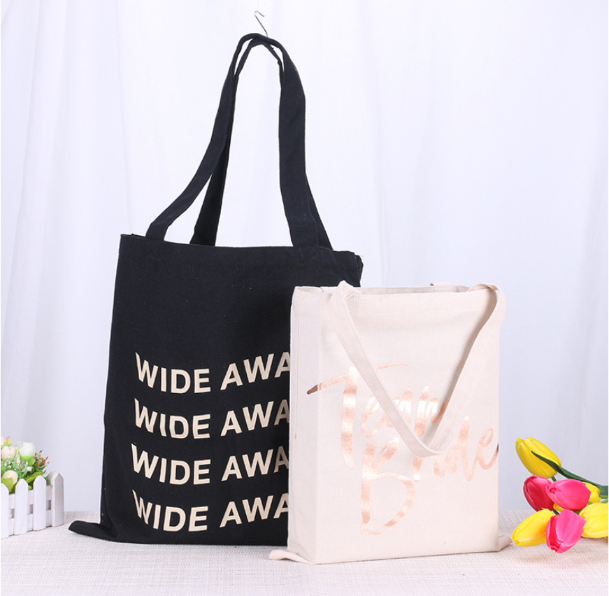 Wholesale custom fashion cloth art storage bag folding shopping bag cotton bag travel cotton bag canvas bag