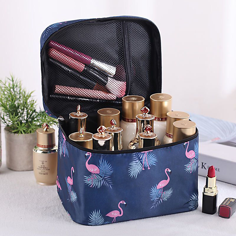 Net Red Cosmetic Bag Portable Large Capacity Storage Bag Wash Skin Care Bag Portable Water-Repellent Cloth Ins Wind Super Hot