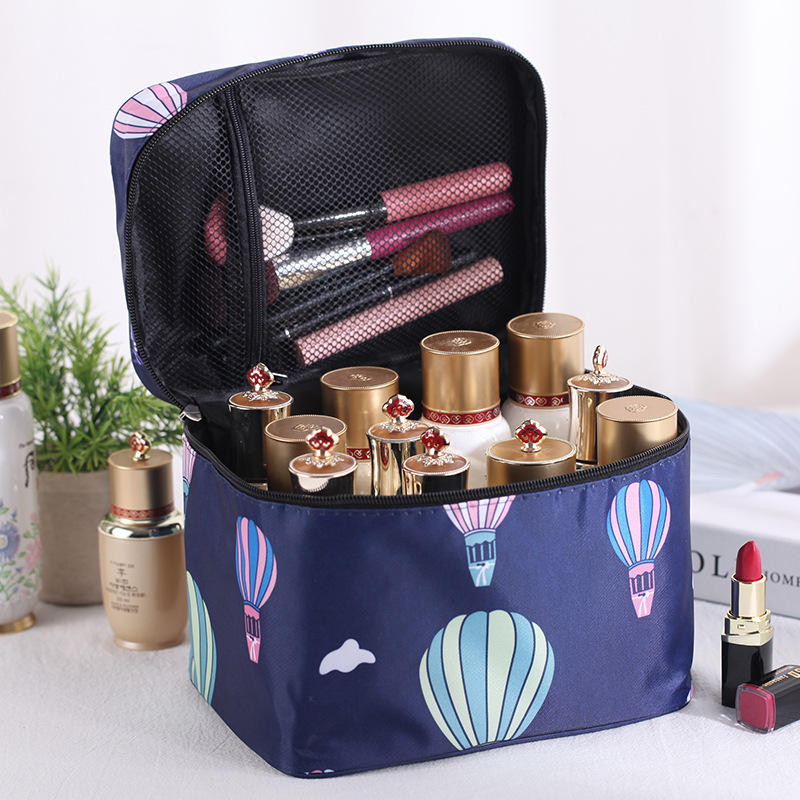 Net Red Cosmetic Bag Portable Large Capacity Storage Bag Wash Skin Care Bag Portable Water-Repellent Cloth Ins Wind Super Hot