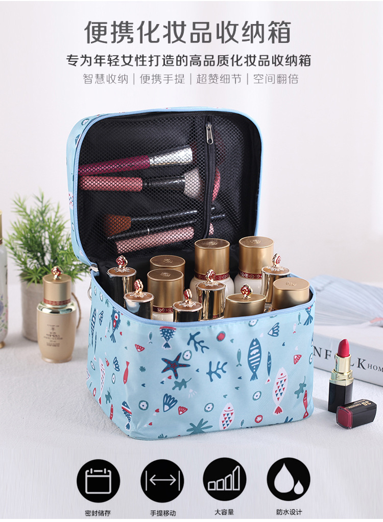 Net Red Cosmetic Bag Portable Large Capacity Storage Bag Wash Skin Care Bag Portable Water-Repellent Cloth Ins Wind Super Hot Net Red Cosmetic Bag Portable Large Capacity Storage Bag Wash Skin Care Bag Portable Water-Repellent Cloth Ins Wind Super Hot