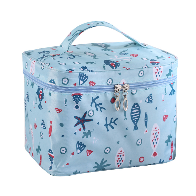 Net Red Cosmetic Bag Portable Large Capacity Storage Bag Wash Skin Care Bag Portable Water-Repellent Cloth Ins Wind Super Hot